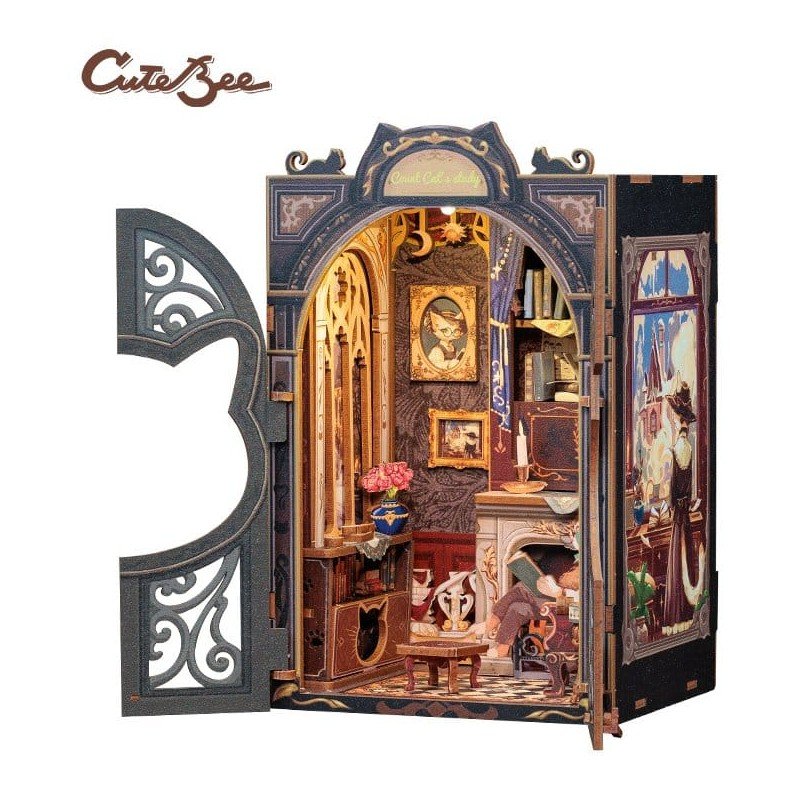 Maquette Book Nook Count Cat´s Study 17 x 12 cm  