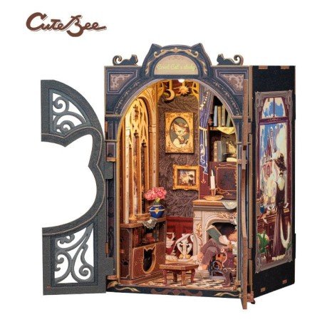 Maquette Book Nook Count Cat´s Study 17 x 12 cm  