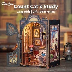 Maquette Book Nook Count Cat´s Study 17 x 12 cm  
