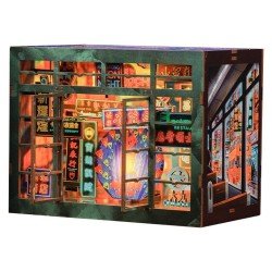 Maquette Book Nook Hong Kong Neon Light 13 x 17 cm