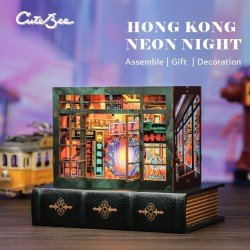 Book Nook Hong Kong Neon Light 13 x 17 cm
