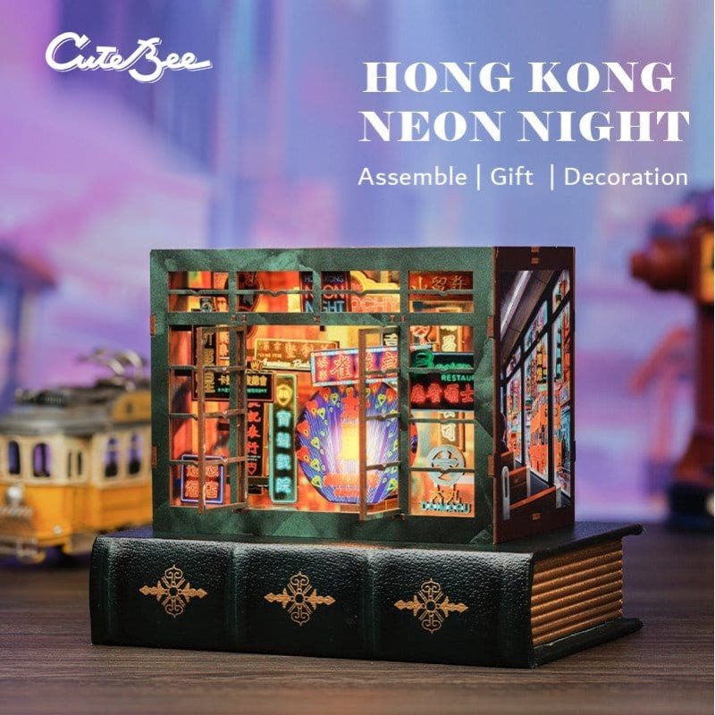 Book Nook Hong Kong Neon Light 13 x 17 cm