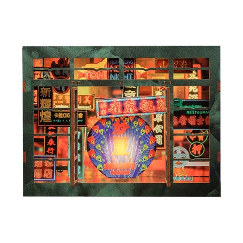 Book Nook Hong Kong Neon Light 13 x 17 cm
