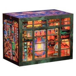 Maquette Book Nook Hong Kong Neon Light 13 x 17 cm