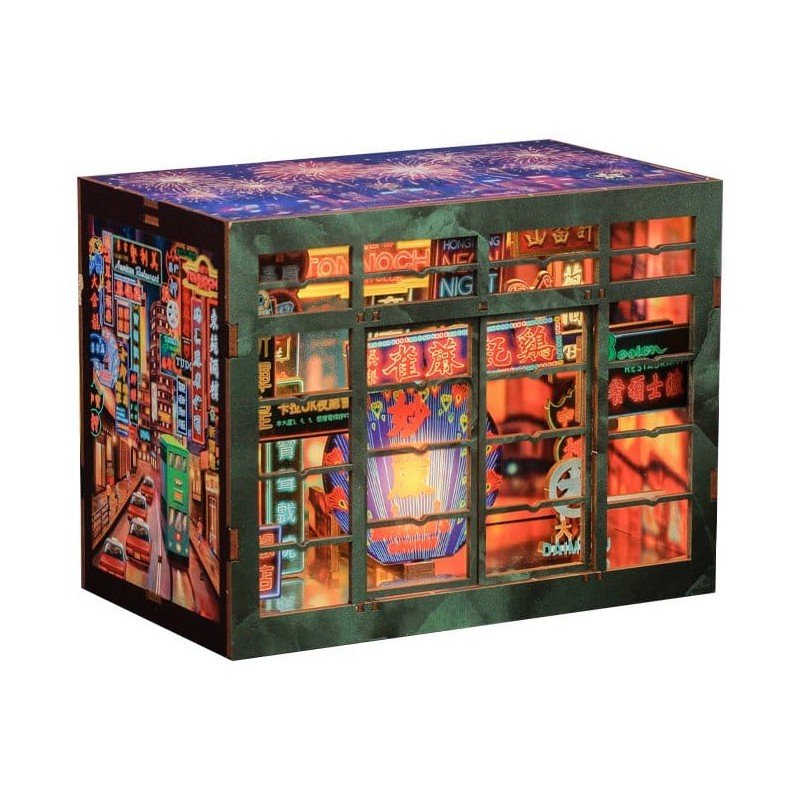 Maquette Book Nook Hong Kong Neon Light 13 x 17 cm