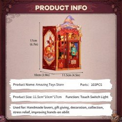 Book Nook Amazing Toy Store 17 x 12 cm   