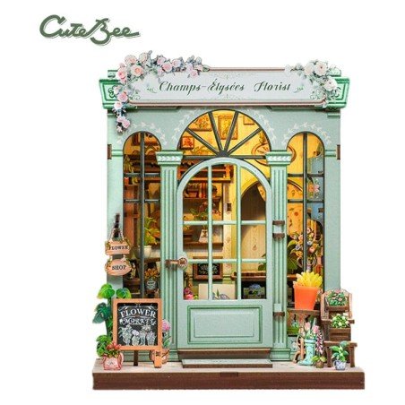 Figurine Model Kit Miniature House Champs-Élysées Florist 18 x 16 cm  