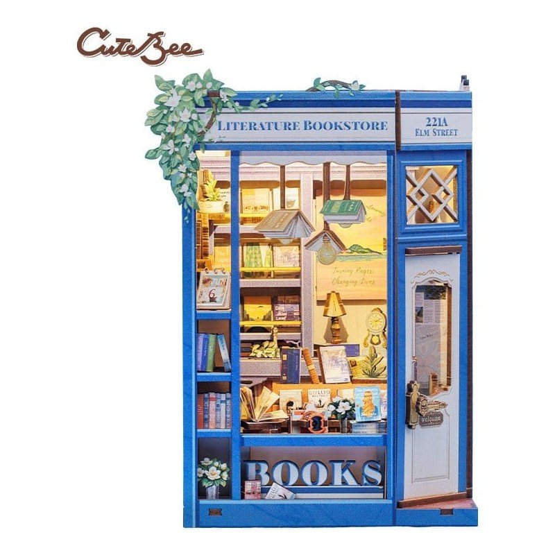 Book Nook Literature Bookstore 17 x 12 cm    