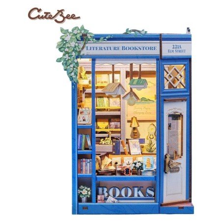 Maquette Book Nook Literature Bookstore 17 x 12 cm    