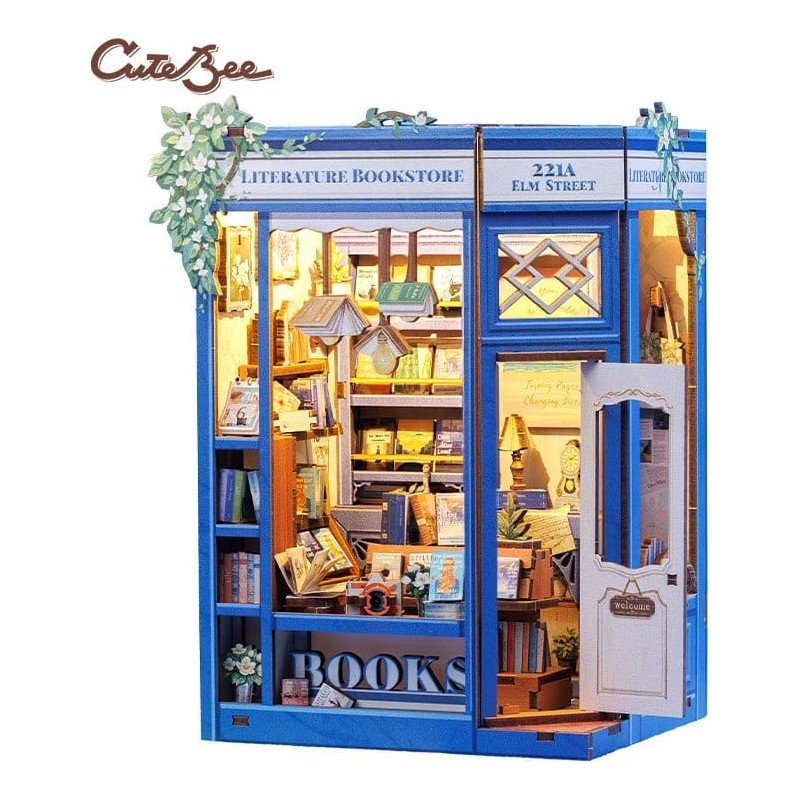 Maquette Book Nook Literature Bookstore 17 x 12 cm    