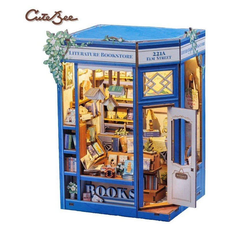 Maquette Book Nook Literature Bookstore 17 x 12 cm    