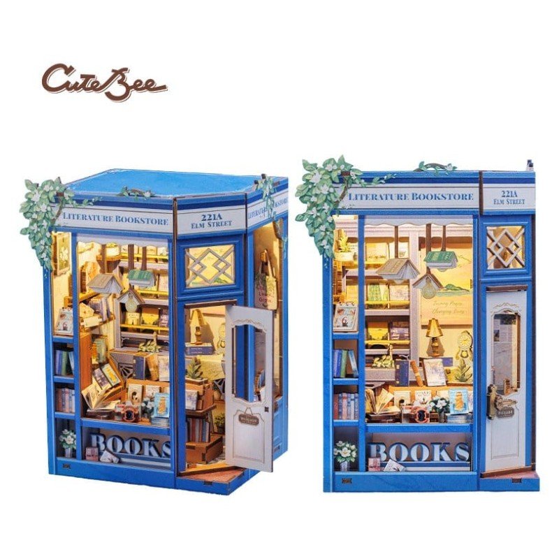 Maquette Book Nook Literature Bookstore 17 x 12 cm    