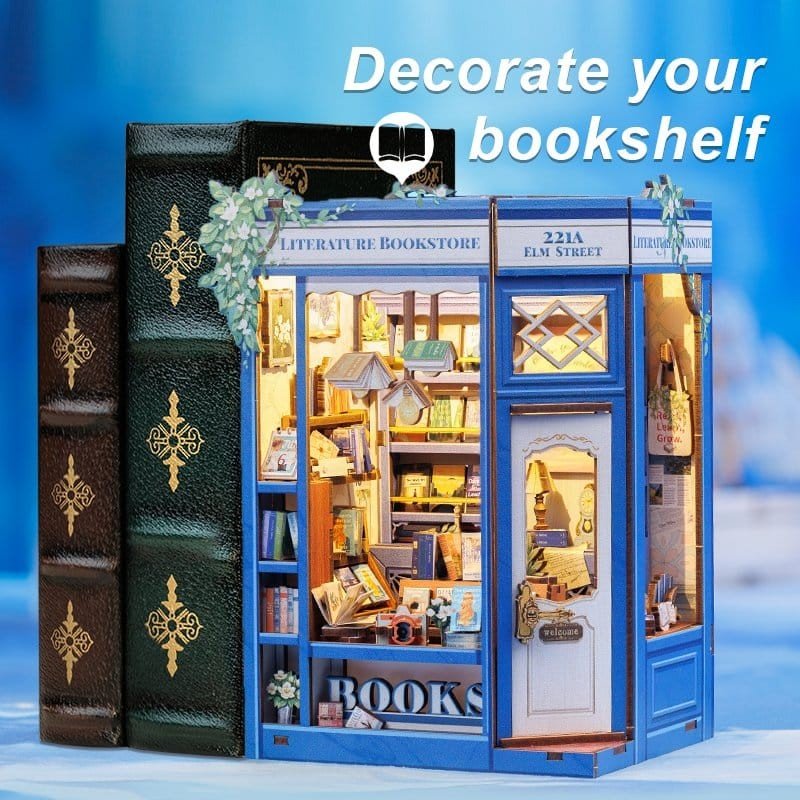 Maquette Book Nook Literature Bookstore 17 x 12 cm    