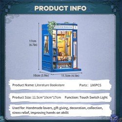 Maquette Book Nook Literature Bookstore 17 x 12 cm    
