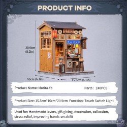 Miniature House Model Kit Morita-Ya 21 x 16 cm  