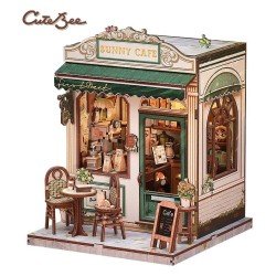 Miniature House Model Kit Sunny Cafe 20 x 16 cm  