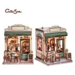 Miniature House Model Kit Sunny Cafe 20 x 16 cm  
