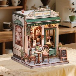 Miniature House Model Kit Sunny Cafe 20 x 16 cm  