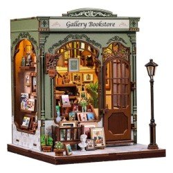 Figurine Model Kit Miniature House Gallery Bookstore 20 x 16 cm  