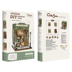 Figurine Model Kit Miniature House Gallery Bookstore 20 x 16 cm  