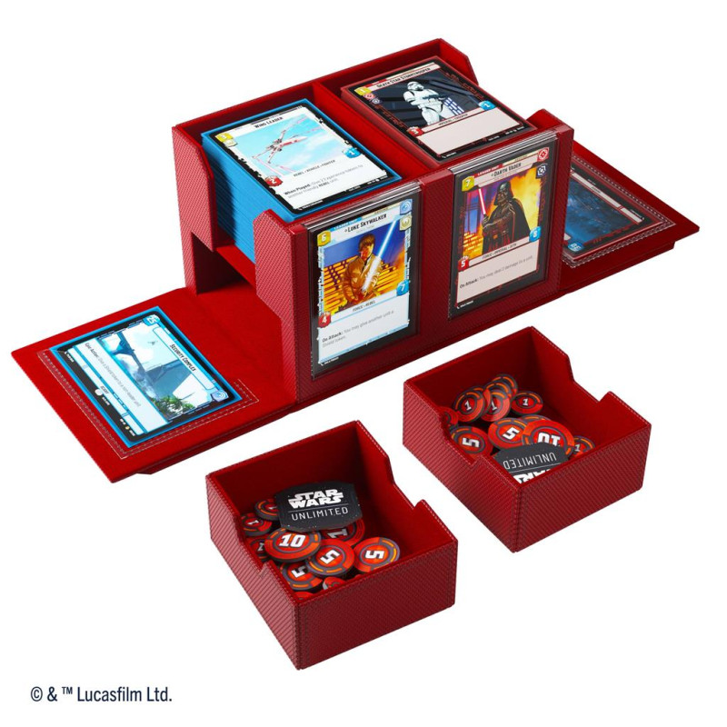 Gamegenic - Star Wars: Unlimited - Double Deck Pod - Red