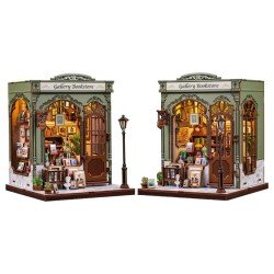 Figurine Model Kit Miniature House Gallery Bookstore 20 x 16 cm  