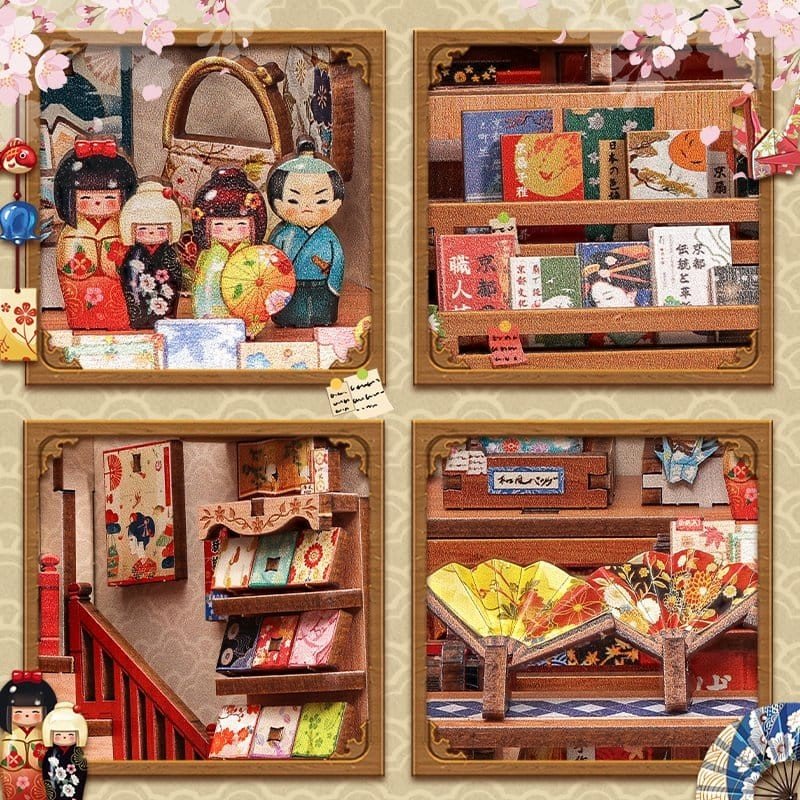 Figurine Model Kit Miniature House Tsukino Eogi-dou 19 x 14 cm  