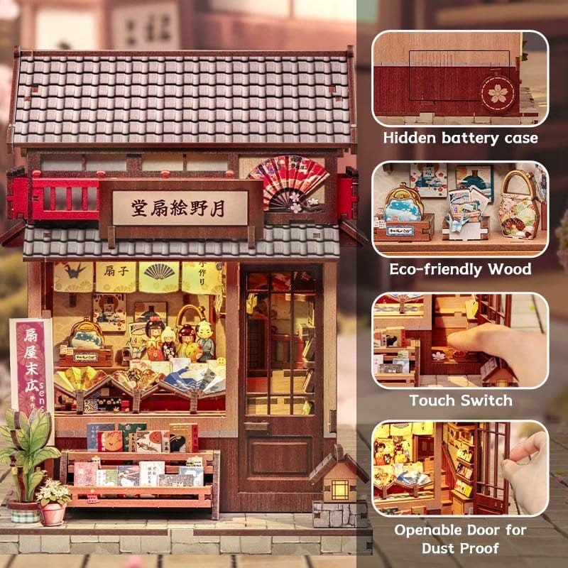 Figurine Model Kit Miniature House Tsukino Eogi-dou 19 x 14 cm  