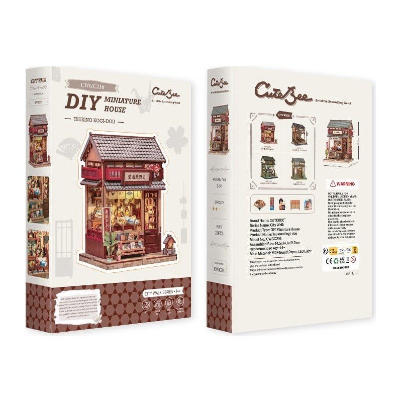 Figurine Model Kit Miniature House Tsukino Eogi-dou 19 x 14 cm  