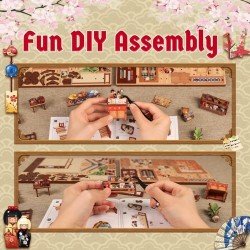 Figurine Model Kit Miniature House Tsukino Eogi-dou 19 x 14 cm  