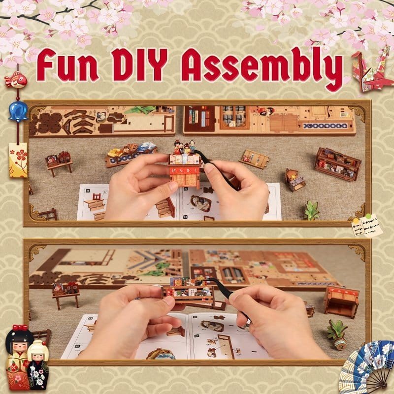 Figurine Model Kit Miniature House Tsukino Eogi-dou 19 x 14 cm  