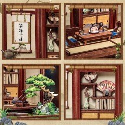 Figurine Model Kit Miniature House Kirishima Cha-an 19 x 14 cm