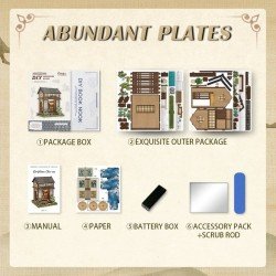 Figurine Model Kit Miniature House Kirishima Cha-an 19 x 14 cm