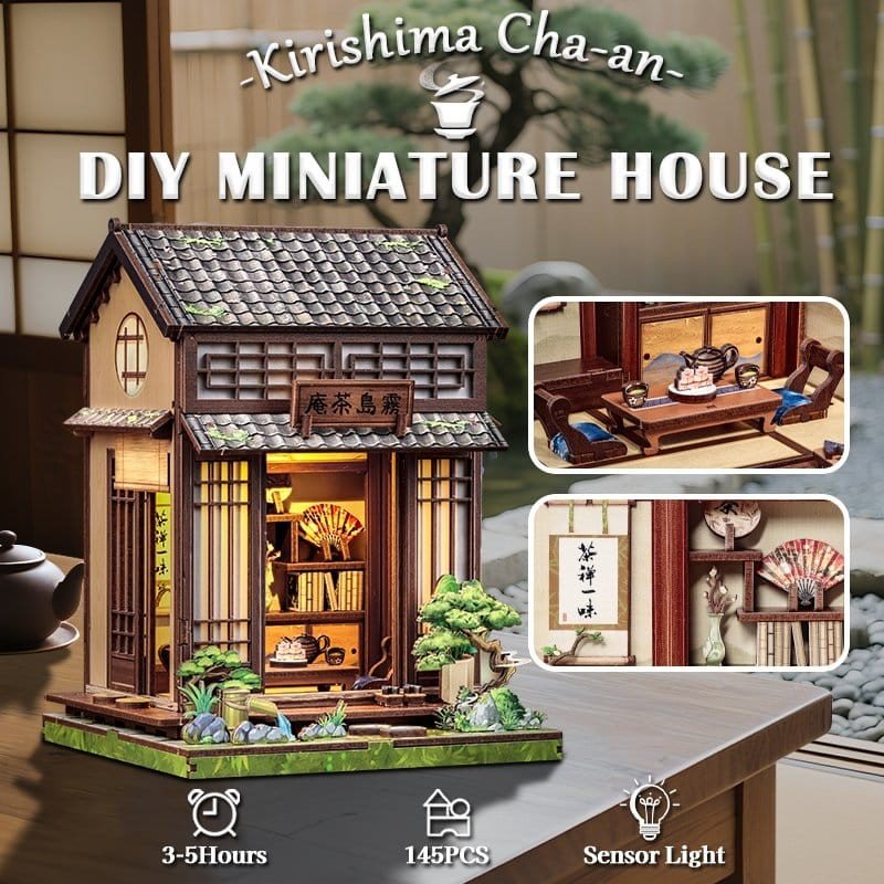 Figurine Model Kit Miniature House Kirishima Cha-an 19 x 14 cm