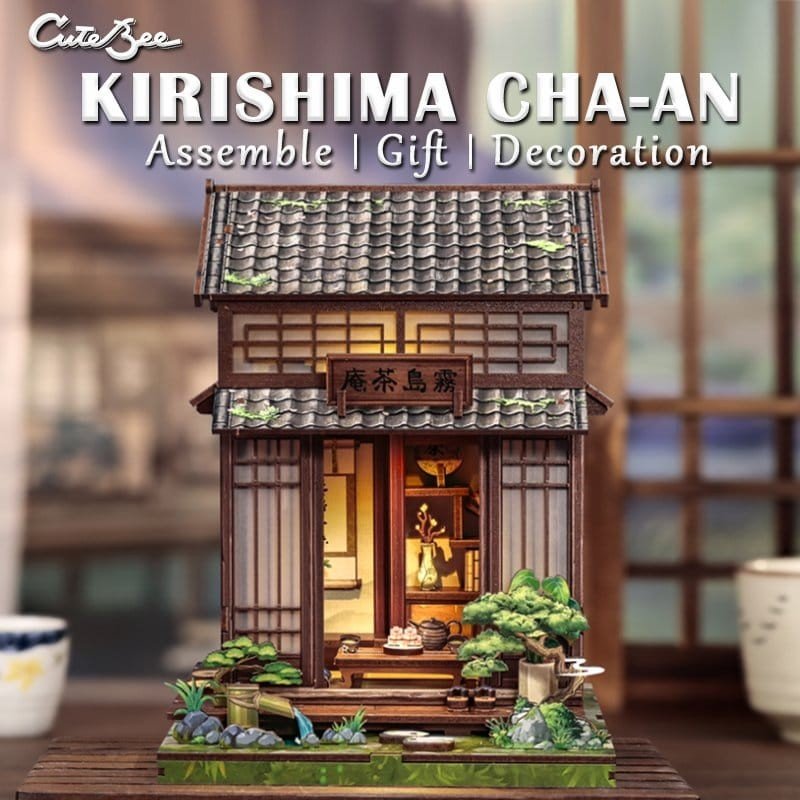 Figurine Model Kit Miniature House Kirishima Cha-an 19 x 14 cm