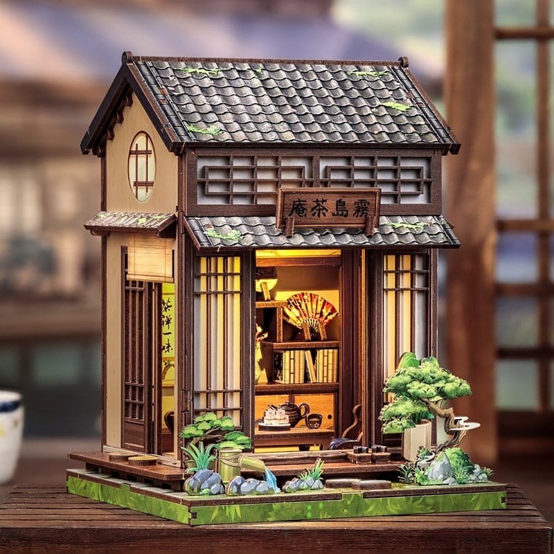 Figurine Model Kit Miniature House Kirishima Cha-an 19 x 14 cm