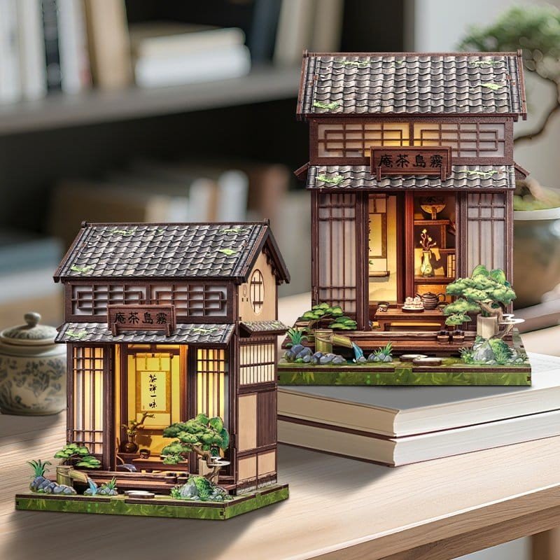 Figurine Model Kit Miniature House Kirishima Cha-an 19 x 14 cm