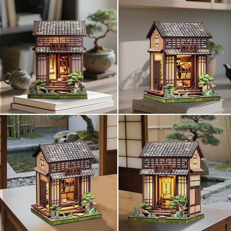 Figurine Model Kit Miniature House Kirishima Cha-an 19 x 14 cm