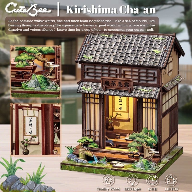 Figurine Model Kit Miniature House Kirishima Cha-an 19 x 14 cm