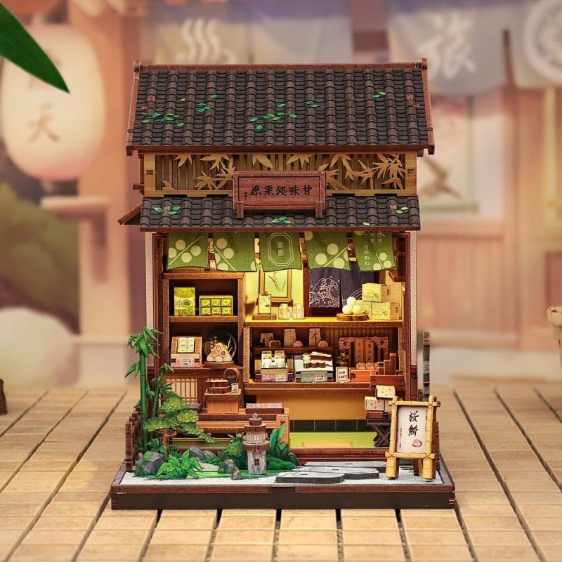 Figurine Model Kit Miniature House Kanmi-dokoro Kurihara 19 x 15 cm  