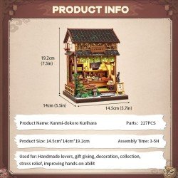 Figurine Model Kit Miniature House Kanmi-dokoro Kurihara 19 x 15 cm  
