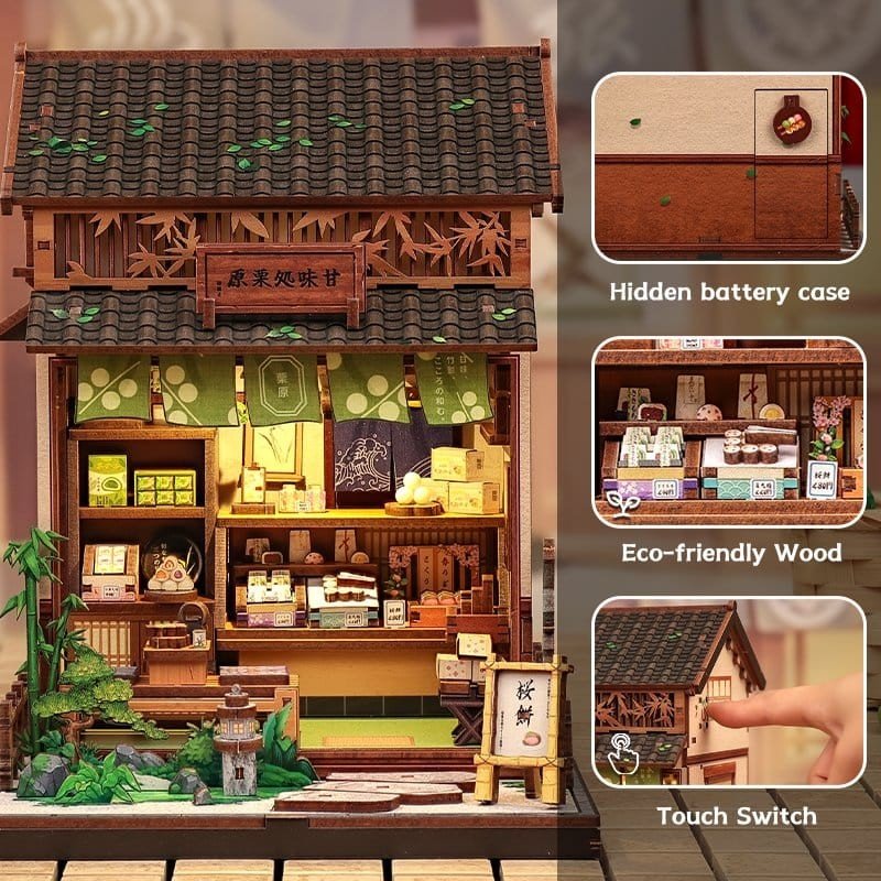 Figurine Model Kit Miniature House Kanmi-dokoro Kurihara 19 x 15 cm  