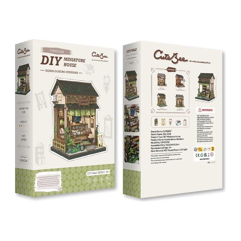 Figurine Model Kit Miniature House Kanmi-dokoro Kurihara 19 x 15 cm  