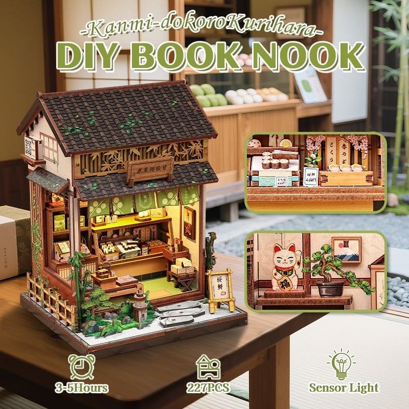 Miniature House Model Kit Kanmi-dokoro Kurihara 19 x 15 cm  
