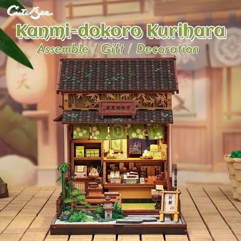 Figurine Model Kit Miniature House Kanmi-dokoro Kurihara 19 x 15 cm  