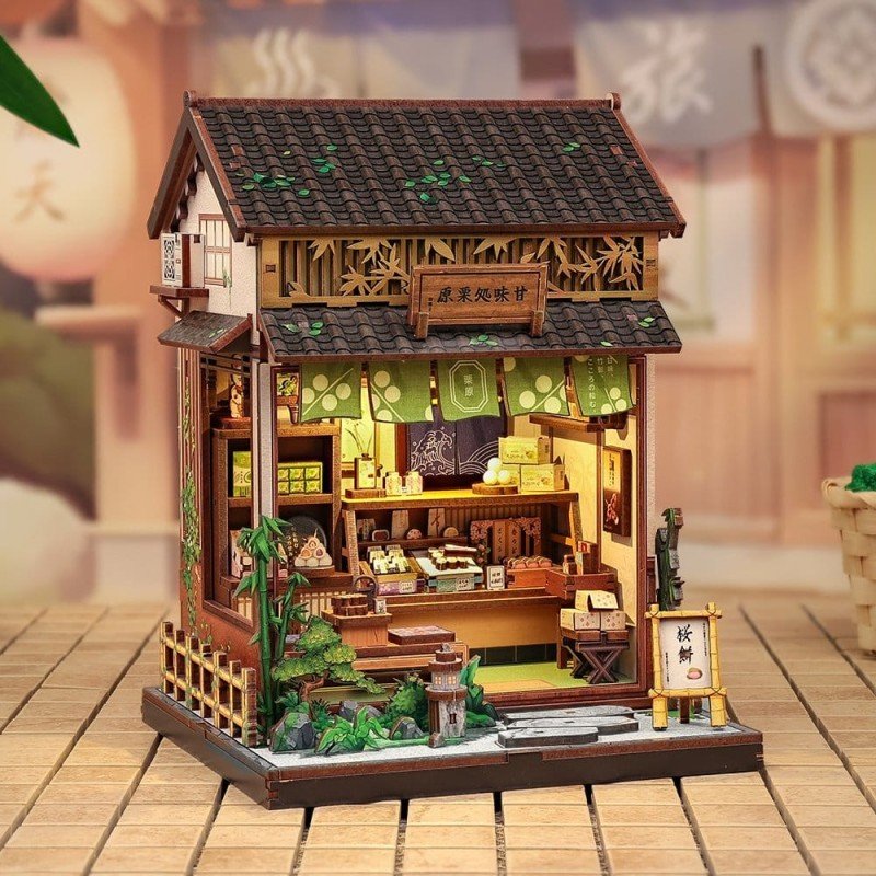 Figurine Model Kit Miniature House Kanmi-dokoro Kurihara 19 x 15 cm  