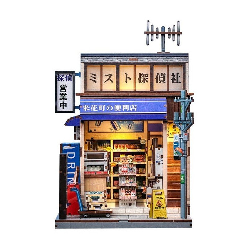 Figurine Model Kit Miniature House Beika-cho Convenience Store 22 x 15 cm  