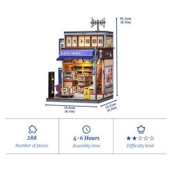 Figurine Model Kit Miniature House Beika-cho Convenience Store 22 x 15 cm  