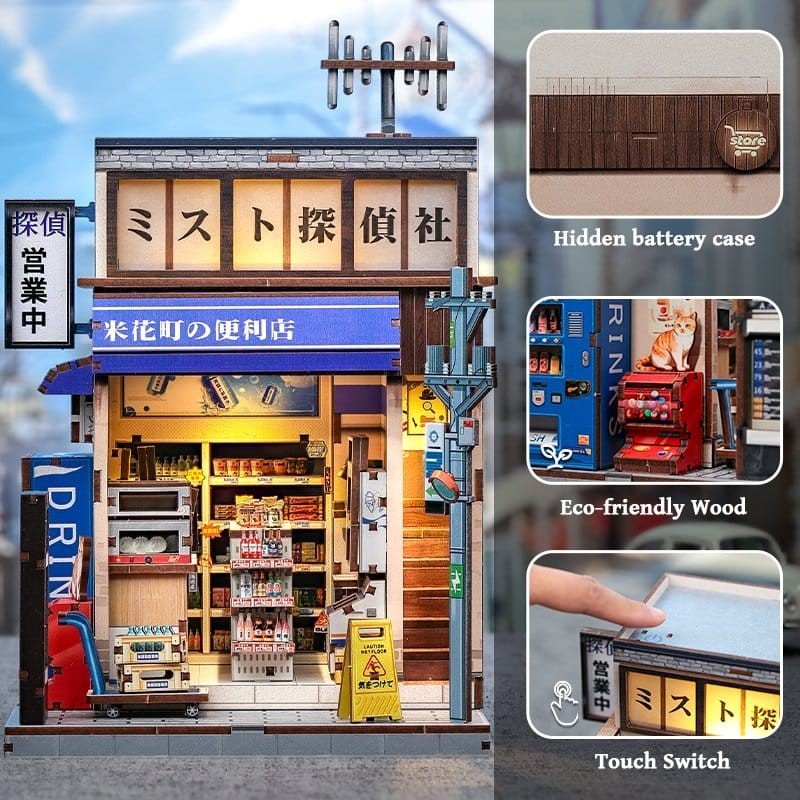 Figurine Model Kit Miniature House Beika-cho Convenience Store 22 x 15 cm  