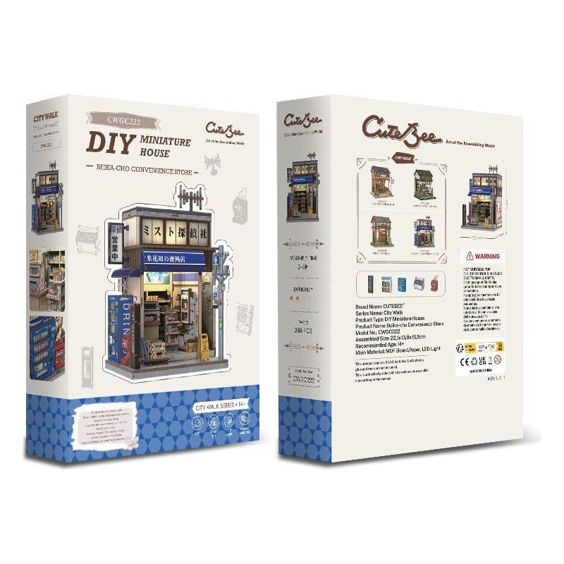 Miniature House Model Kit Beika-cho Convenience Store 22 x 15 cm  